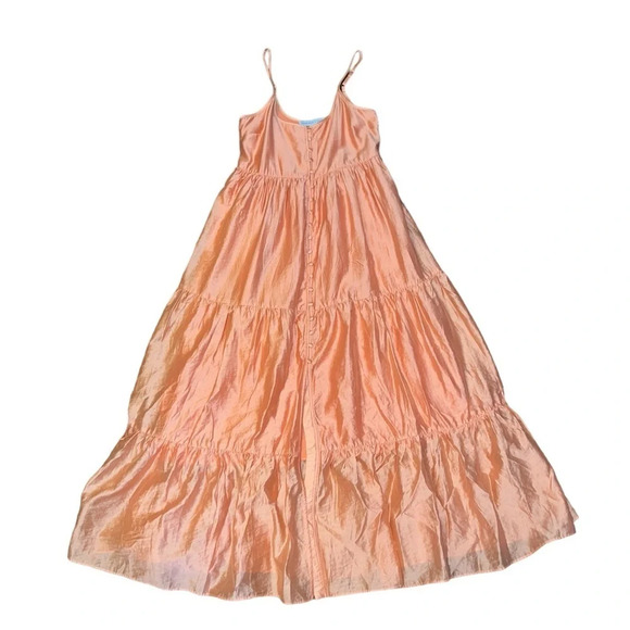 ENDLESS ROSE BUTTON DETAIL TIERED MAXI DRESS XS - Picture 7 of 8